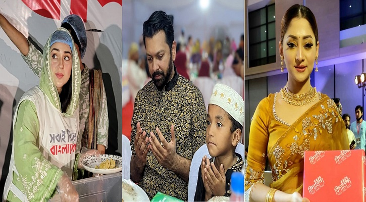 সুবিধাবঞ্চিতদের সঙ্গে অপু-তাহসান, পোড়া কাপড় কিনলেন পূজা